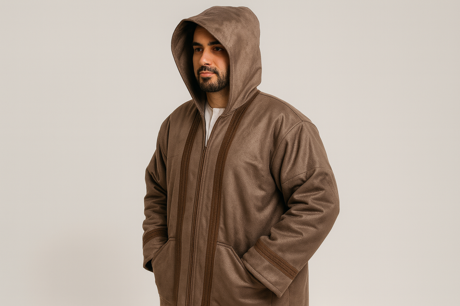 wenter long Jacket - Brown