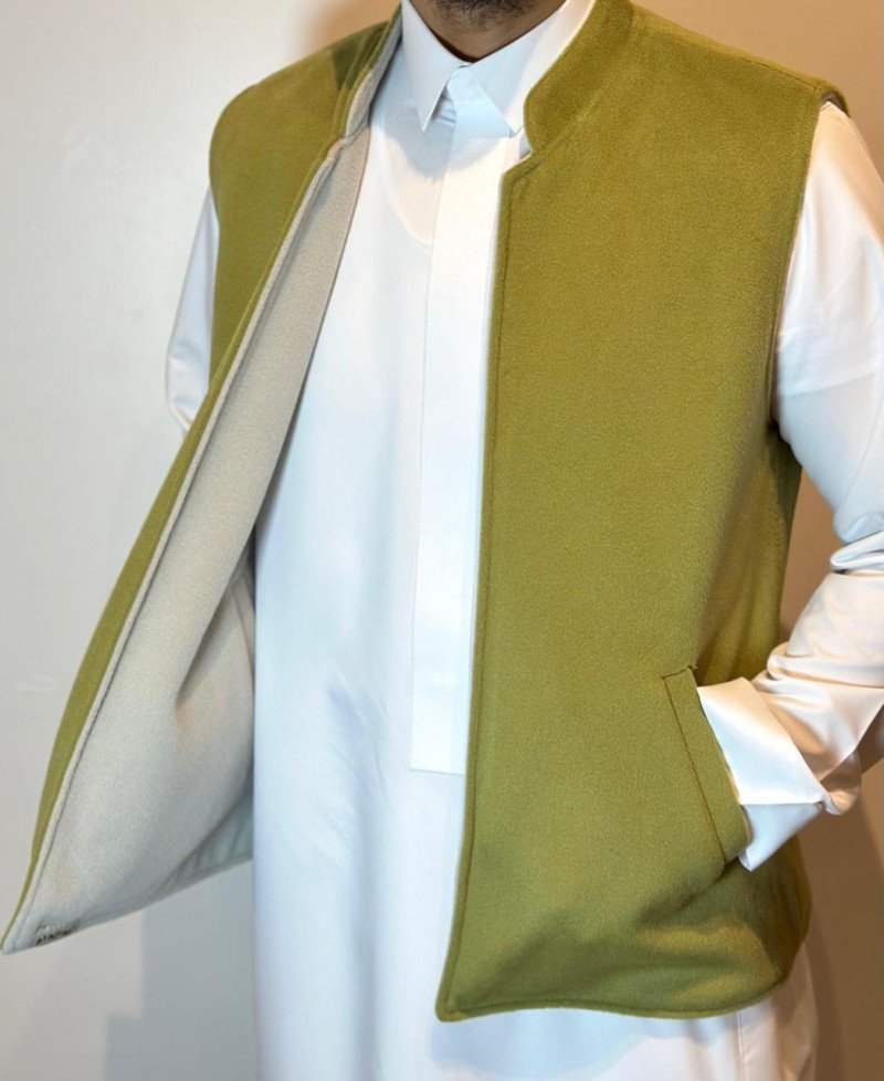 Sudairi Double Face - light green + light gray